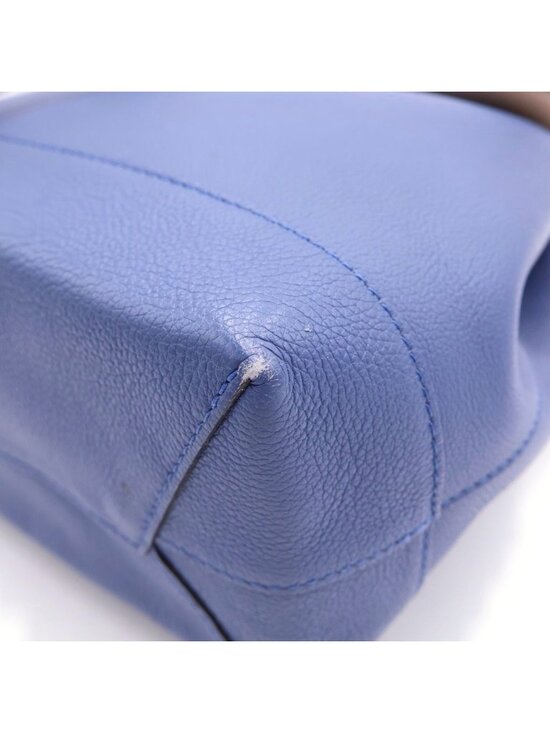Louis Vuitton Lockme Backpack Blue Pink Leather Silver